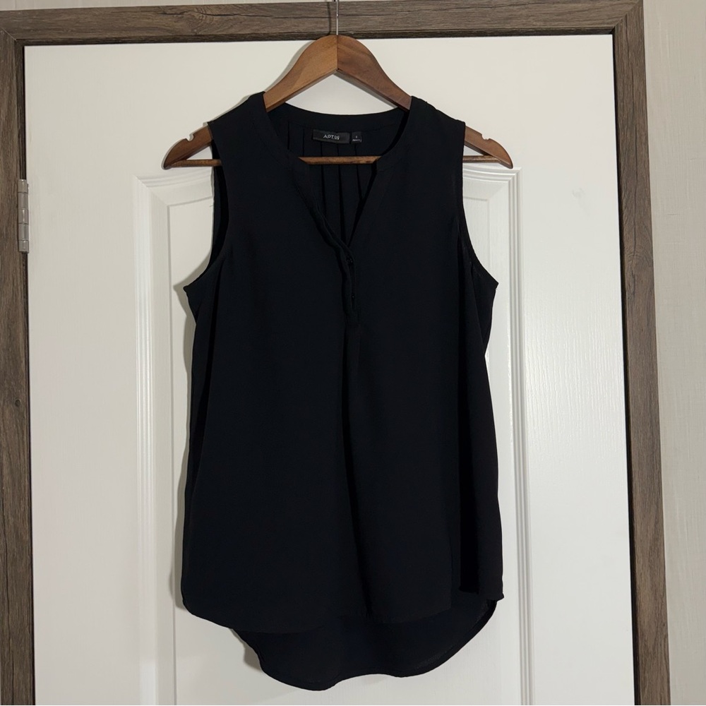 Apt. 9 Black Sleeveless Blouse with High-Low Hem